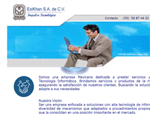 Tablet Screenshot of exikhan.com.mx